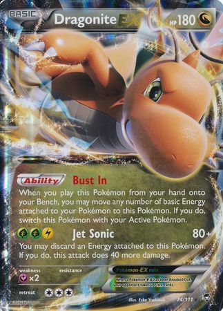 Dragonite EX (74/111) (Jumbo Card) [XY: Furious Fists] | Game Master's Emporium (The New GME)