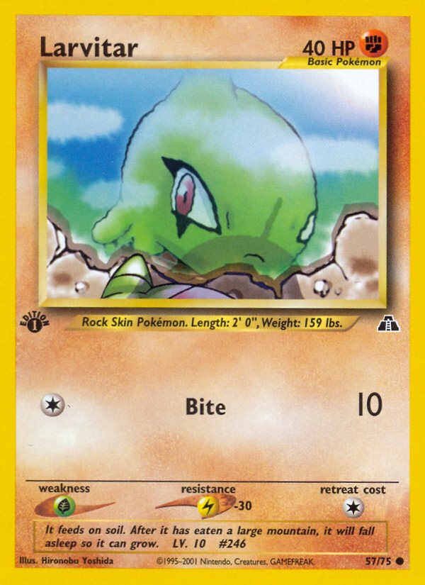 Larvitar (57/75) [Neo Discovery 1st Edition] | Game Master's Emporium (The New GME)