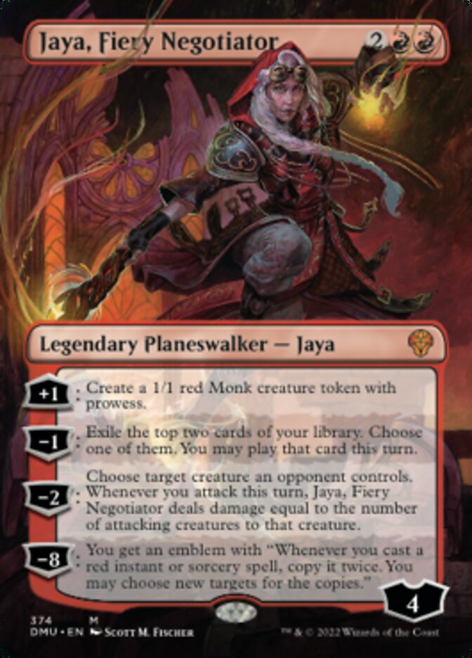 Jaya, Fiery Negotiator (Borderless) [Dominaria United] | Game Master's Emporium (The New GME)