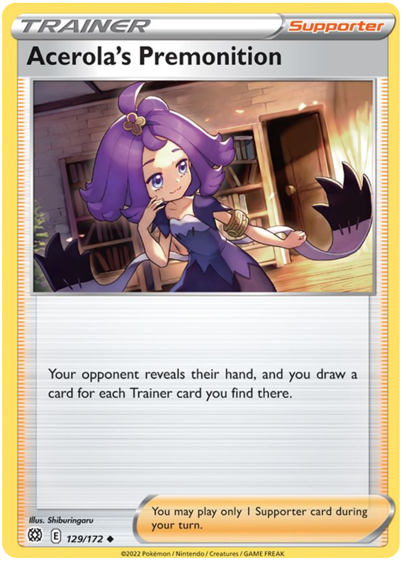 Acerola's Premonition (129/172) [Sword & Shield: Brilliant Stars] | Game Master's Emporium (The New GME)