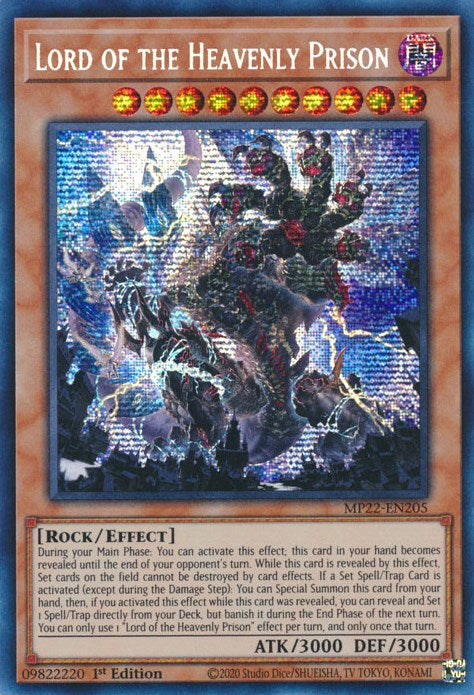 Lord of the Heavenly Prison [MP22-EN205] Prismatic Secret Rare | Game Master's Emporium (The New GME)