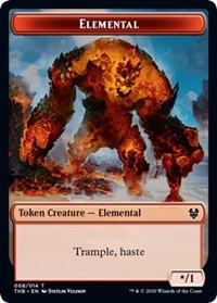 Elemental // Satyr Double-Sided Token [Theros Beyond Death Tokens] | Game Master's Emporium (The New GME)