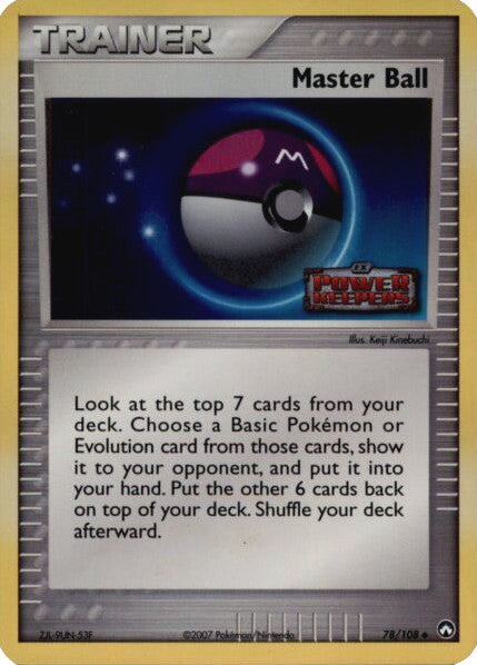 Master Ball (78/108) (Stamped) [EX: Power Keepers] | Game Master's Emporium (The New GME)