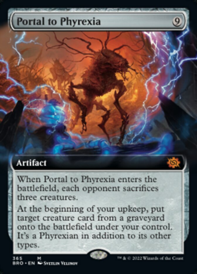 Portal to Phyrexia (Extended Art) [The Brothers' War] | Game Master's Emporium (The New GME)