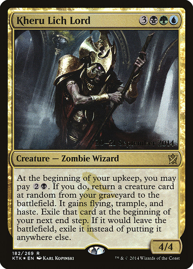 Kheru Lich Lord [Khans of Tarkir Prerelease Promos] | Game Master's Emporium (The New GME)