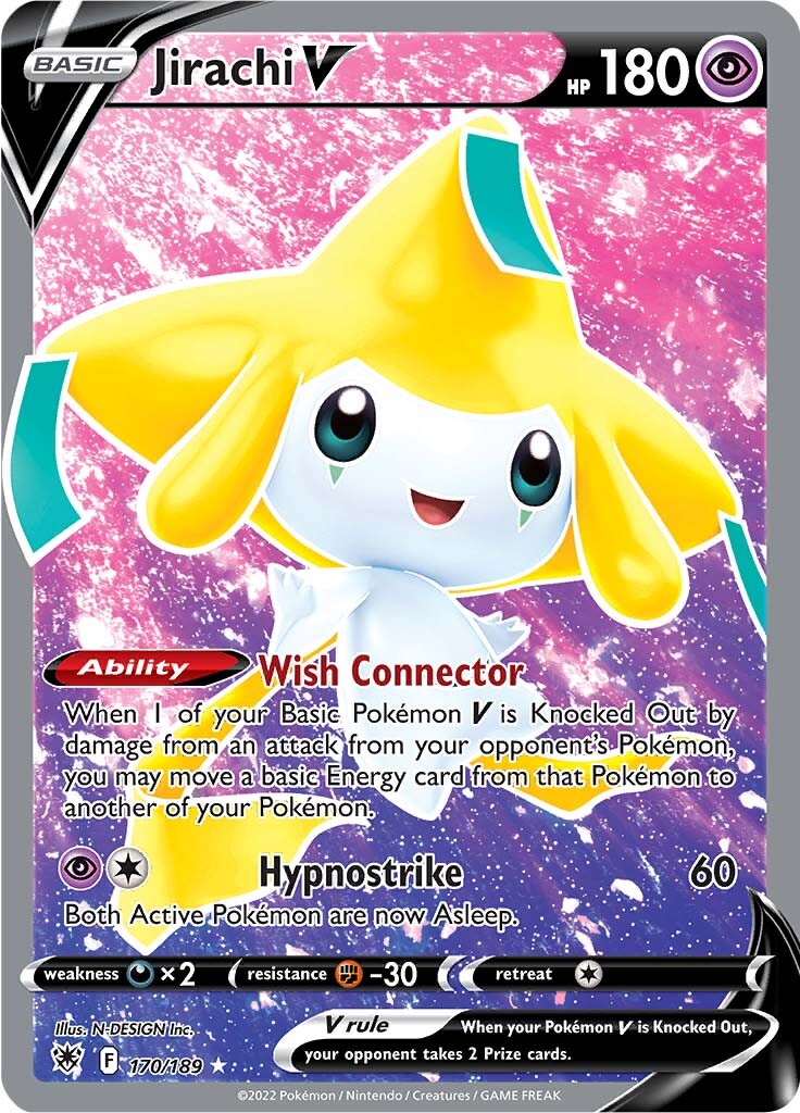 Jirachi V (170/189) [Sword & Shield: Astral Radiance] | Game Master's Emporium (The New GME)