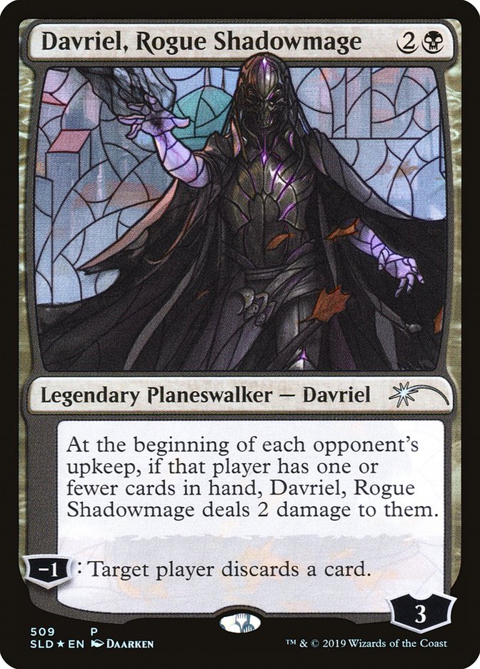 Davriel, Rogue Shadowmage (Stained Glass) [Secret Lair Drop Promos] | Game Master's Emporium (The New GME)