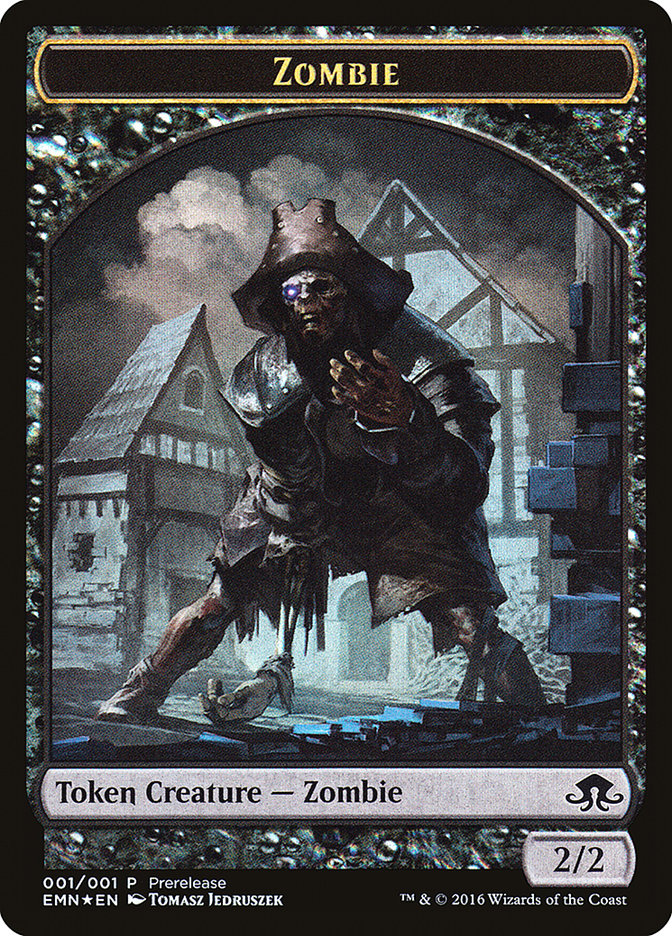 Zombie // Zombie Double-Sided Token [Eldritch Moon Prerelease Promos] | Game Master's Emporium (The New GME)
