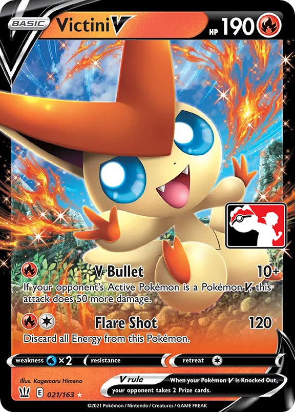 Victini V (021/163) [Prize Pack Series One] | Game Master's Emporium (The New GME)