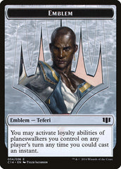 Teferi, Temporal Archmage Emblem // Zombie (011/036) Double-Sided Token [Commander 2014 Tokens] | Game Master's Emporium (The New GME)