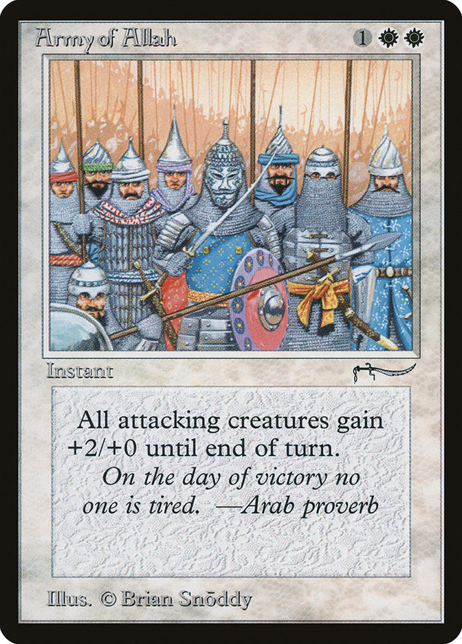 Army of Allah (Dark Mana Cost) [Arabian Nights] | Game Master's Emporium (The New GME)