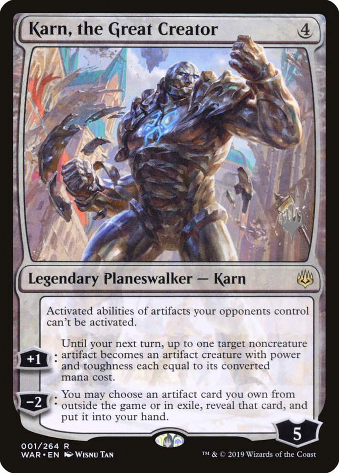 Karn, the Great Creator (Promo Pack) [War of the Spark Promos] | Game Master's Emporium (The New GME)