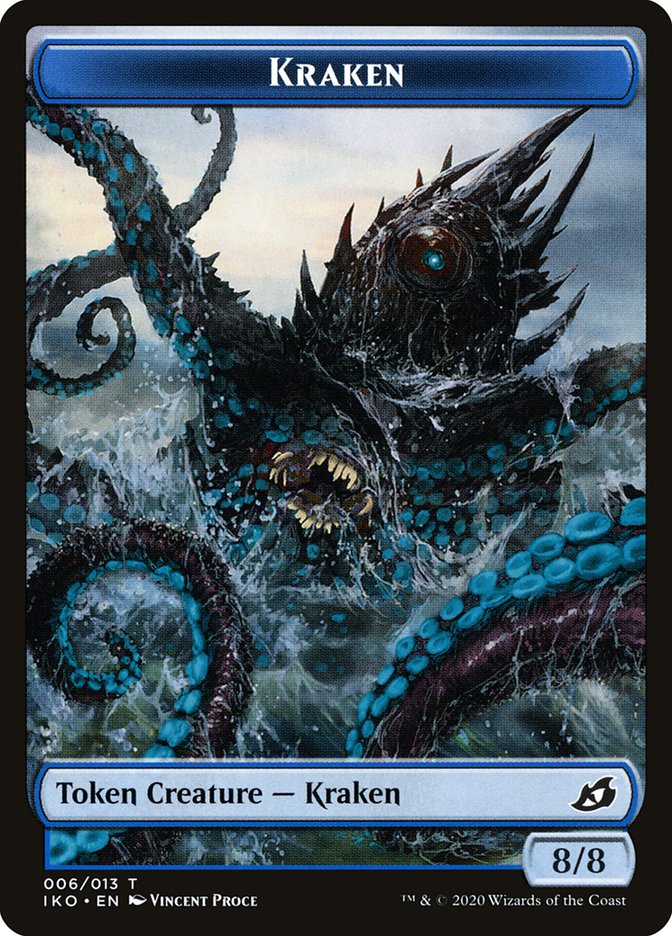 Kraken Token [Ikoria: Lair of Behemoths Tokens] | Game Master's Emporium (The New GME)