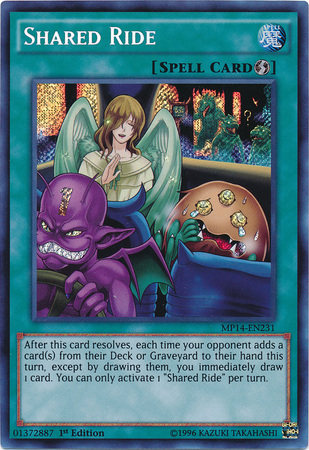 Shared Ride [MP14-EN231] Secret Rare | Game Master's Emporium (The New GME)