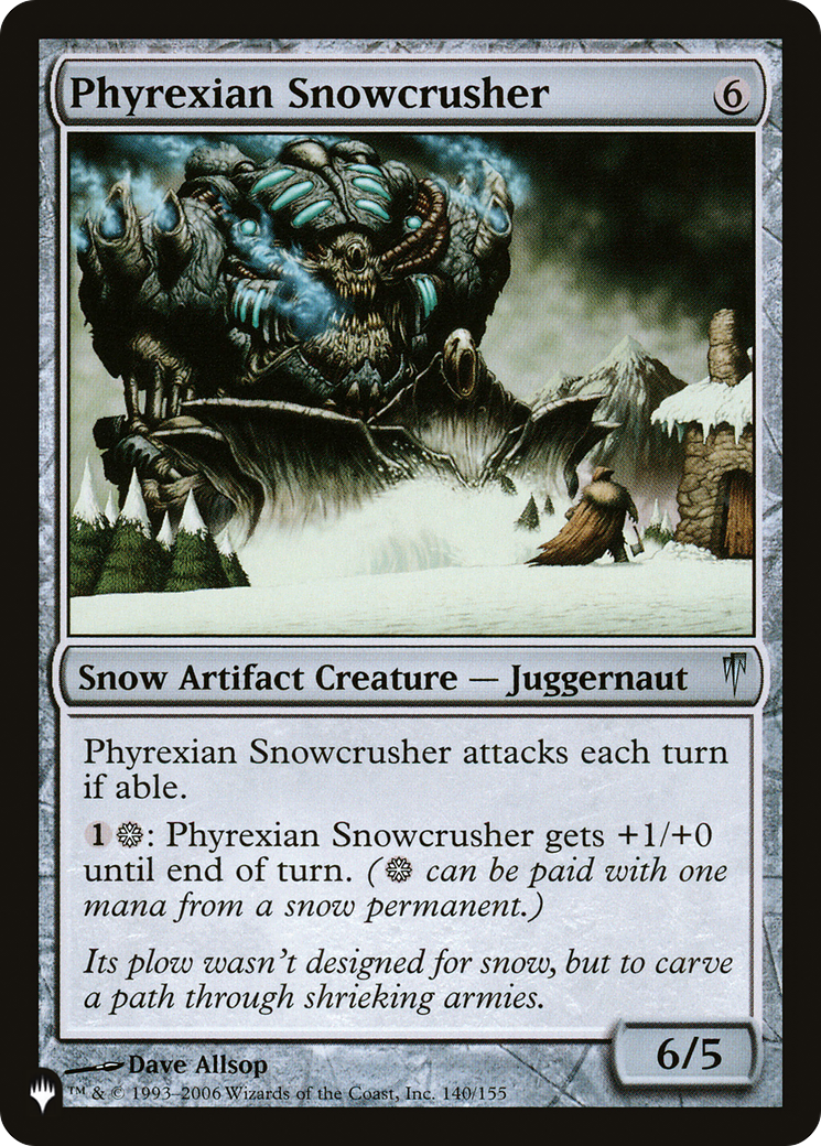 Phyrexian Snowcrusher [The List] | Game Master's Emporium (The New GME)