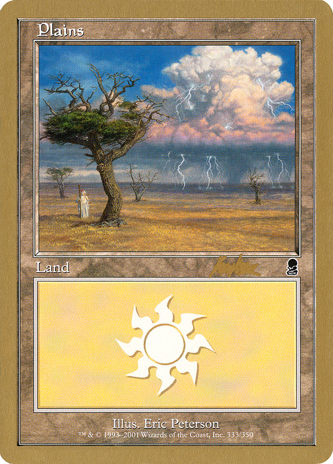 Plains (bk333) (Brian Kibler) [World Championship Decks 2002] | Game Master's Emporium (The New GME)