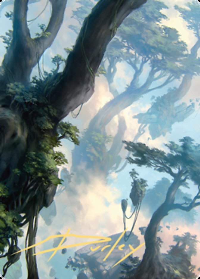 Forest 1 Art Card (Gold-Stamped Signature) [Zendikar Rising Art Series] | Game Master's Emporium (The New GME)