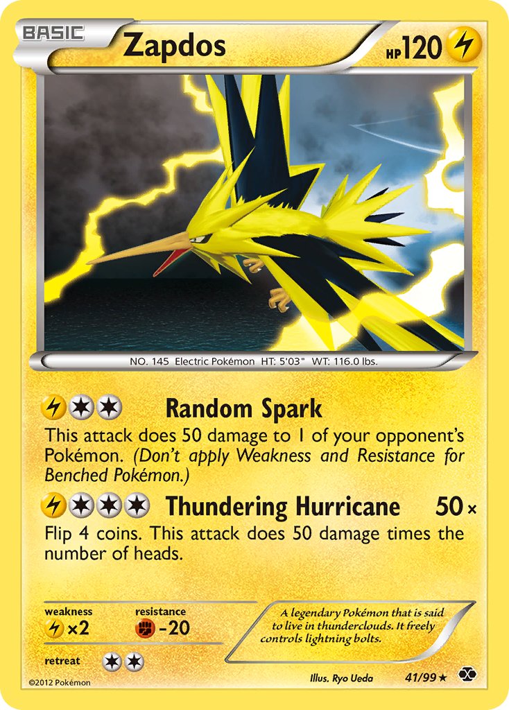 Zapdos (41/99) (Blister Exclusive) [Black & White: Next Destinies] | Game Master's Emporium (The New GME)