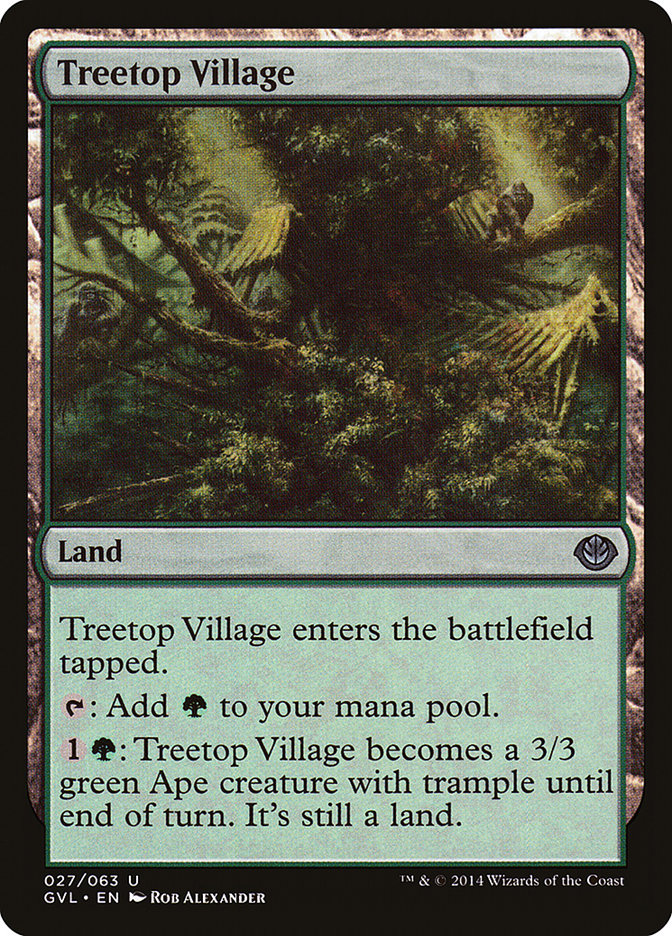 Treetop Village (Garruk vs. Liliana) [Duel Decks Anthology] | Game Master's Emporium (The New GME)