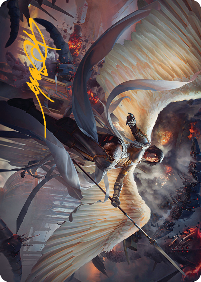 Serra Faithkeeper Art Card (Gold-Stamped Signature) [March of the Machine Art Series] | Game Master's Emporium (The New GME)
