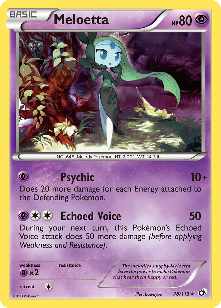 Meloetta (78/113) [Black & White: Legendary Treasures] | Game Master's Emporium (The New GME)