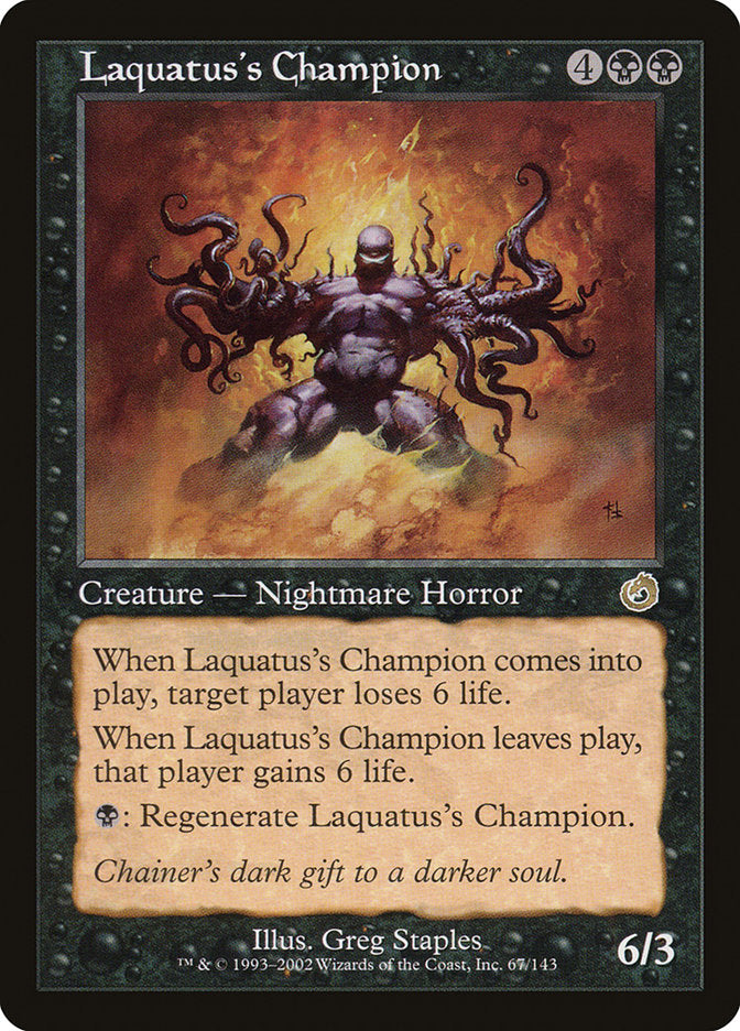 Laquatus's Champion [Torment] | Game Master's Emporium (The New GME)