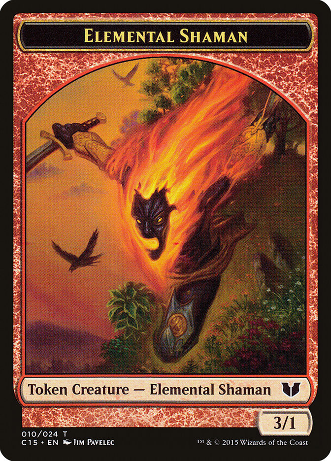 Elemental Shaman // Shapeshifter Double-Sided Token [Commander 2015 Tokens] | Game Master's Emporium (The New GME)