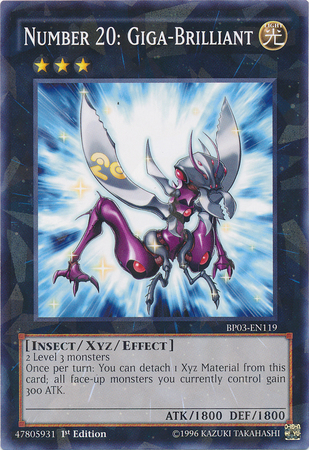 Number 20: Giga-Brilliant [BP03-EN119] Shatterfoil Rare | Game Master's Emporium (The New GME)