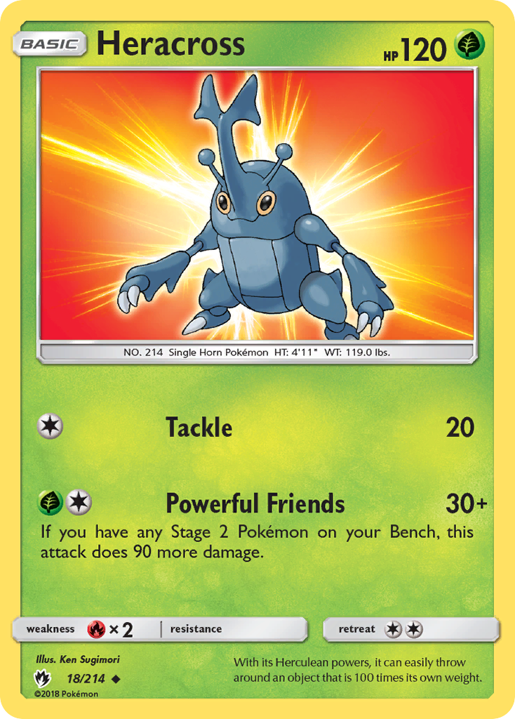 Heracross (18/214) [Sun & Moon: Lost Thunder] | Game Master's Emporium (The New GME)