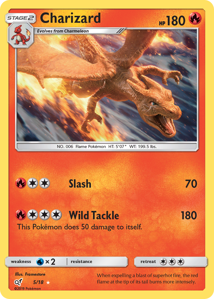 Charizard (5/18) [Sun & Moon: Detective Pikachu] | Game Master's Emporium (The New GME)