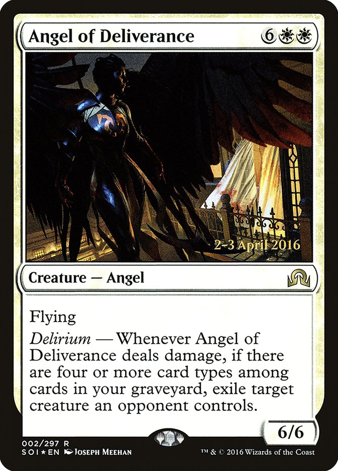 Angel of Deliverance [Shadows over Innistrad Prerelease Promos] | Game Master's Emporium (The New GME)