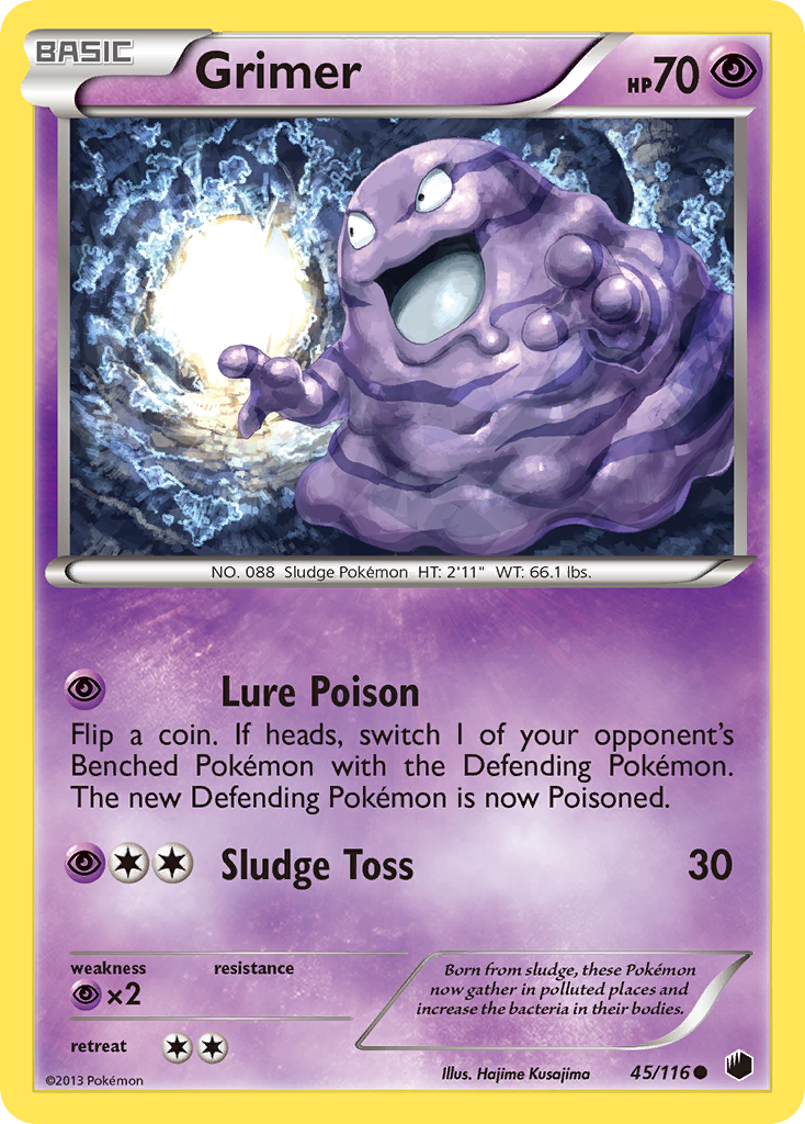 Grimer (45/116) [Black & White: Plasma Freeze] | Game Master's Emporium (The New GME)