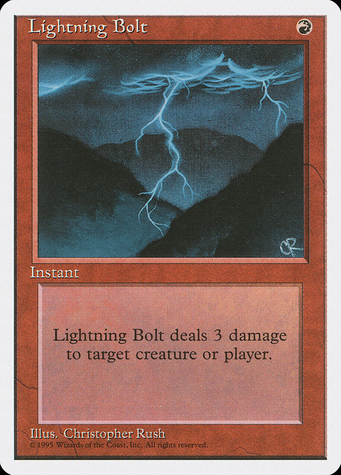 Lightning Bolt [Fourth Edition] | Game Master's Emporium (The New GME)