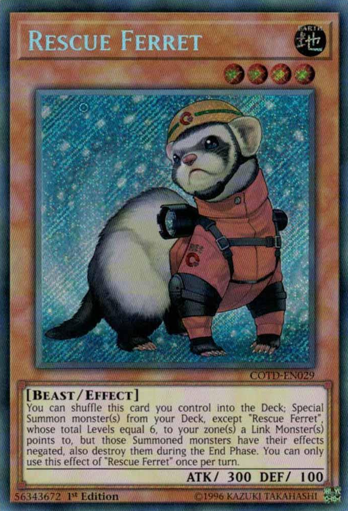 Rescue Ferret [COTD-EN029] Secret Rare | Game Master's Emporium (The New GME)