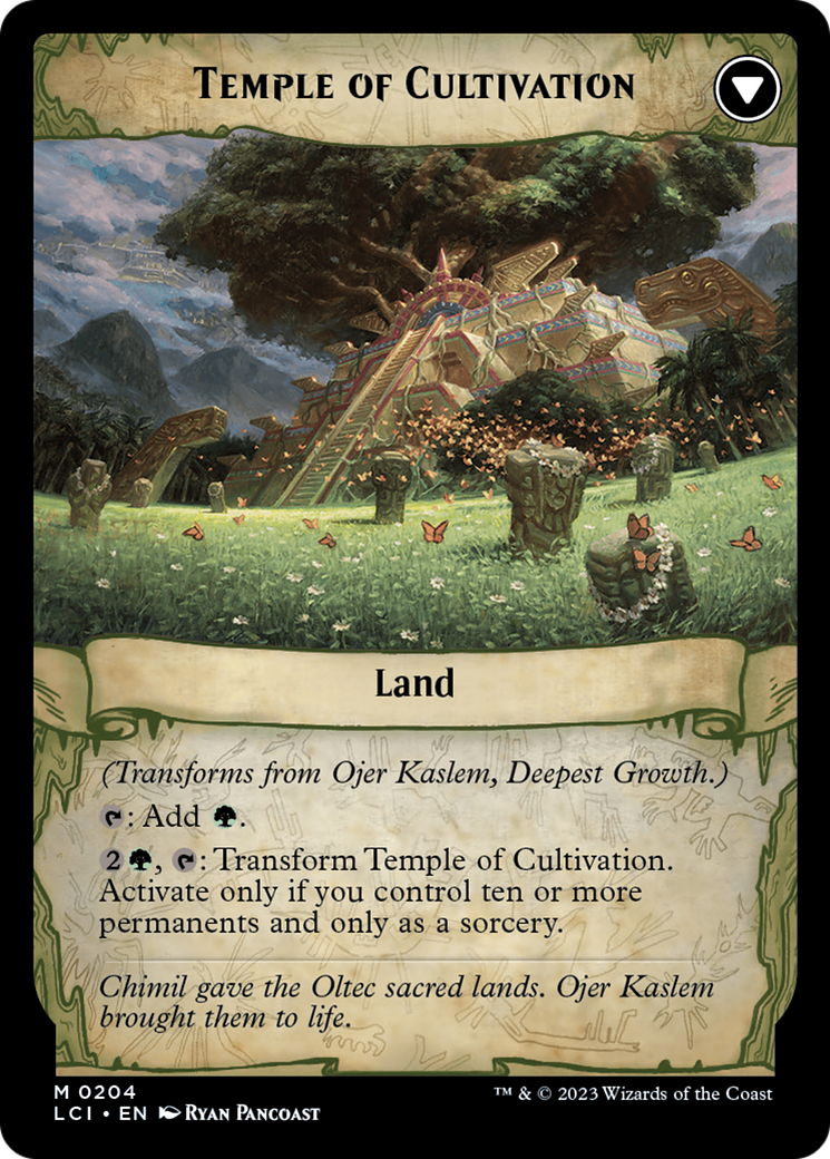 Ojer Kaslem, Deepest Growth // Temple of Cultivation [The Lost Caverns of Ixalan Prerelease Cards] | Game Master's Emporium (The New GME)