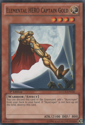 Elemental HERO Captain Gold [LCGX-EN026] Common | Game Master's Emporium (The New GME)