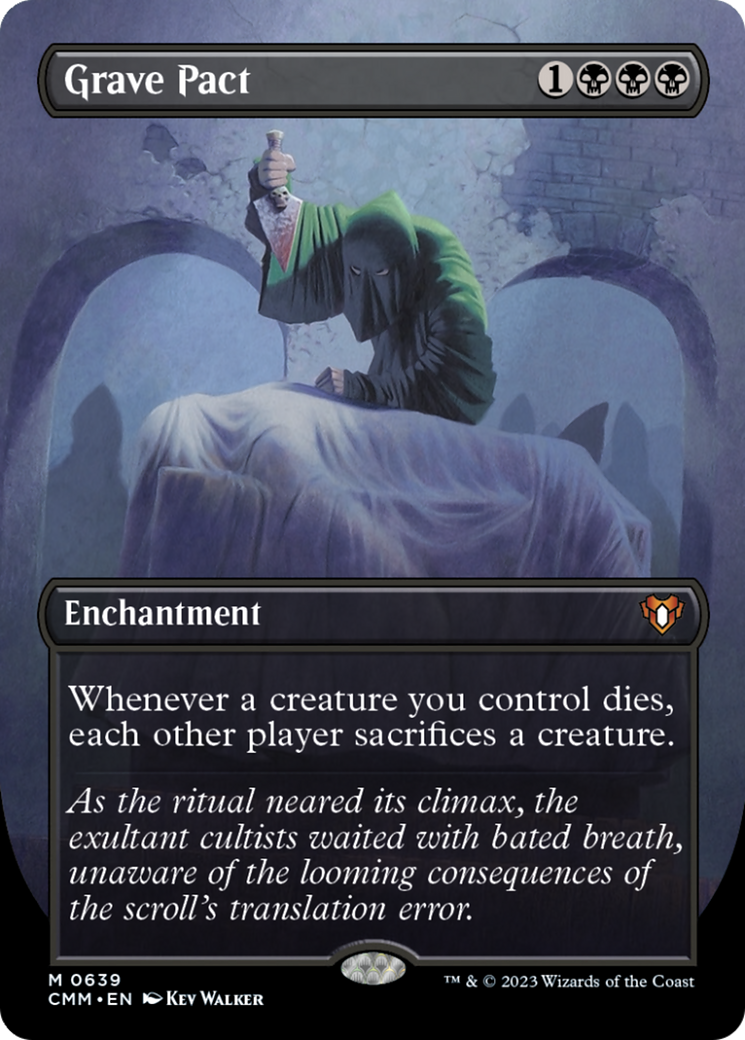 Grave Pact (Borderless Alternate Art) [Commander Masters] | Game Master's Emporium (The New GME)