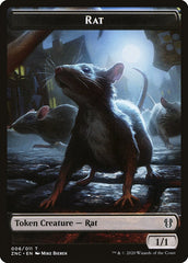 Faerie Rogue // Rat Double-Sided Token [Zendikar Rising Commander Tokens] | Game Master's Emporium (The New GME)