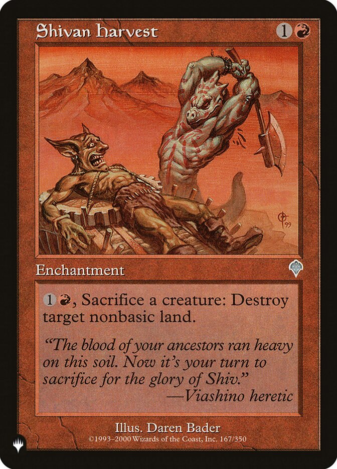 Shivan Harvest [The List] | Game Master's Emporium (The New GME)