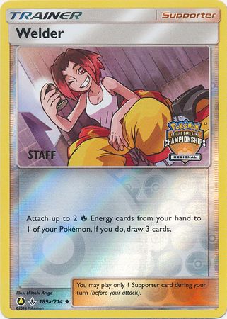 Welder (189a/214) (Regional Championship Promo Staff) [Sun & Moon: Unbroken Bonds] | Game Master's Emporium (The New GME)