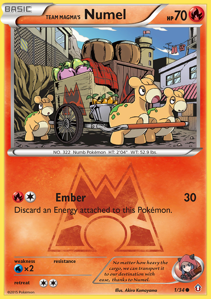 Team Magma's Numel (1/34) [XY: Double Crisis] | Game Master's Emporium (The New GME)