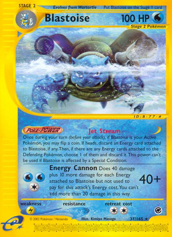 Blastoise (37/165) [Expedition: Base Set] | Game Master's Emporium (The New GME)