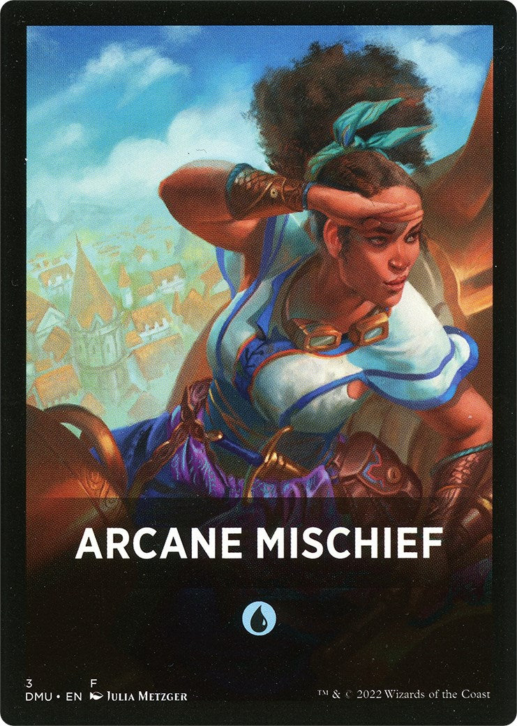 Arcane Mischief Theme Card [Dominaria United Tokens] | Game Master's Emporium (The New GME)