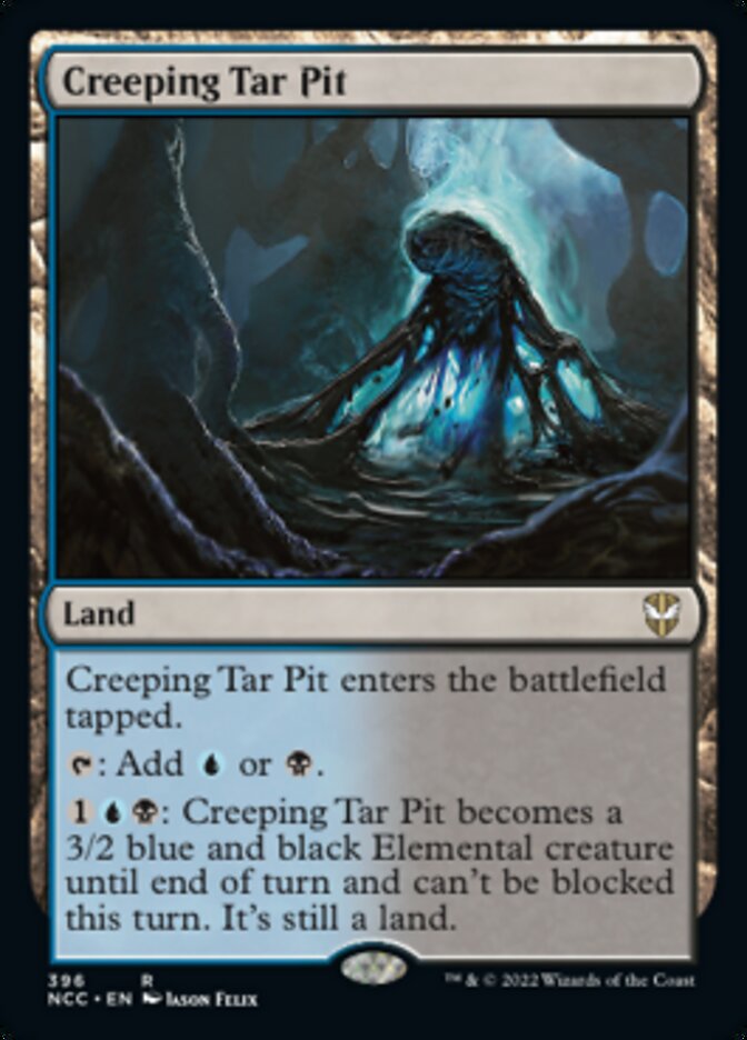 Creeping Tar Pit [Streets of New Capenna Commander] | Game Master's Emporium (The New GME)