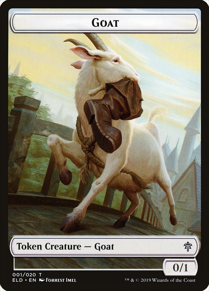 Goat Token [Throne of Eldraine Tokens] | Game Master's Emporium (The New GME)