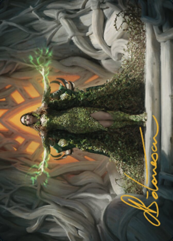 Titania, Voice of Gaea Art Card (Gold-Stamped Signature) [The Brothers' War Art Series] | Game Master's Emporium (The New GME)