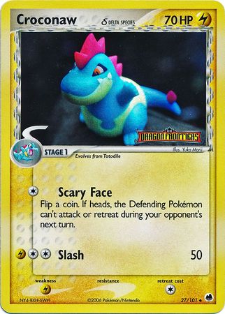 Croconaw (27/101) (Delta Species) (Stamped) [EX: Dragon Frontiers] | Game Master's Emporium (The New GME)