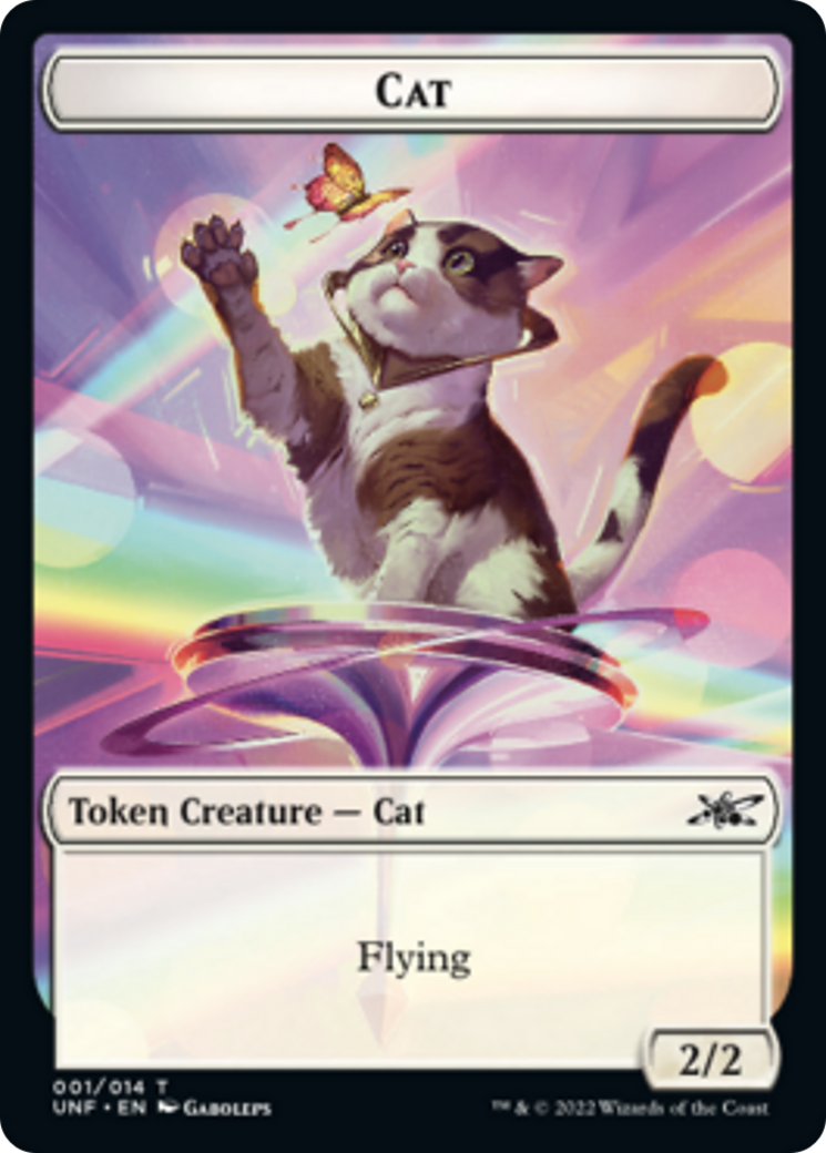 Cat // Treasure (12) Double-Sided Token [Unfinity Tokens] | Game Master's Emporium (The New GME)
