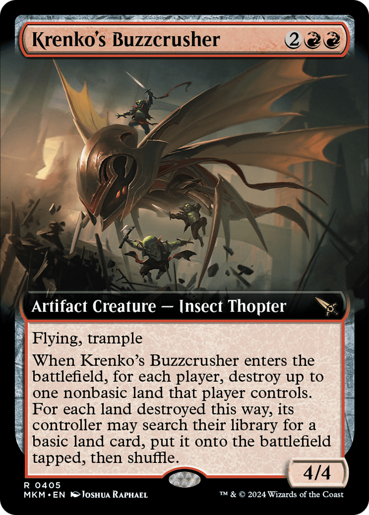 Krenko's Buzzcrusher (Extended Art) [Murders at Karlov Manor] | Game Master's Emporium (The New GME)