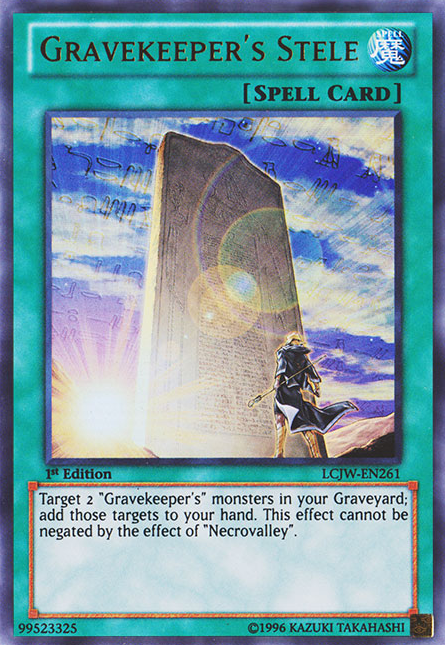 Gravekeeper's Stele [LCJW-EN261] Ultra Rare | Game Master's Emporium (The New GME)